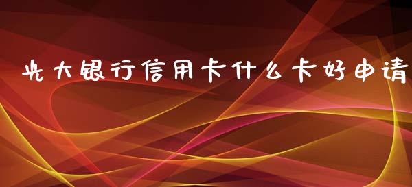 光大银行信用卡什么卡好申请_https://m.apzhendong.com_财务分析_第1张