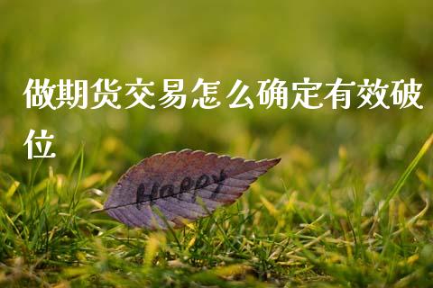 做期货交易怎么确定有效破位_https://m.apzhendong.com_财经资讯_第1张