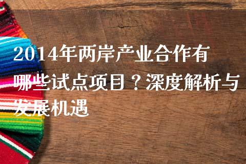 2014年两岸产业合作有哪些试点项目？深度解析与发展机遇_https://m.apzhendong.com_期货行情_第1张