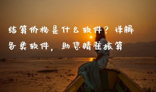 结算价格是什么软件？详解各类软件，助您精准核算_https://m.apzhendong.com_财务分析_第1张