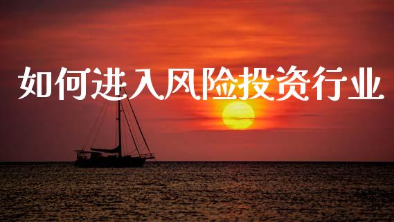 如何进入风险投资行业_https://m.apzhendong.com_财务分析_第1张
