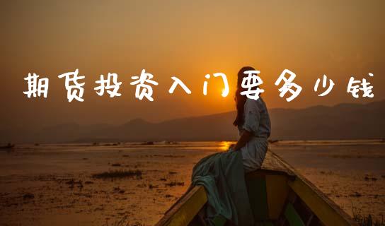 期货投资入门要多少钱_https://m.apzhendong.com_财务分析_第1张