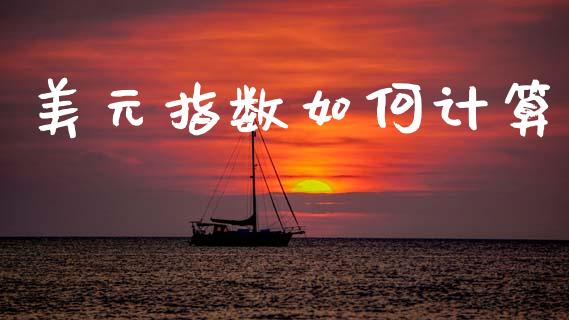 美元指数如何计算_https://m.apzhendong.com_财务分析_第1张