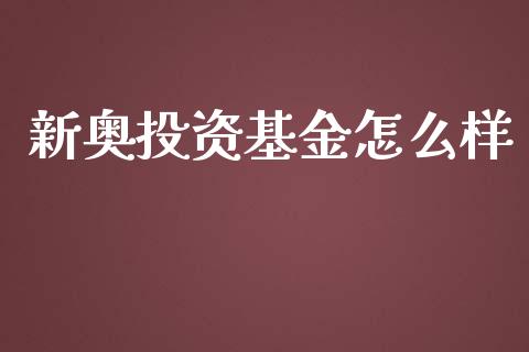 新奥投资基金怎么样_https://m.apzhendong.com_全球经济_第1张