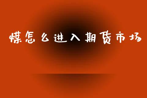煤怎么进入期货市场_https://m.apzhendong.com_财务分析_第1张