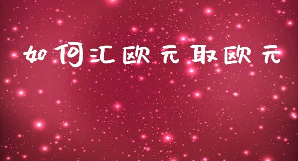 如何汇欧元取欧元_https://m.apzhendong.com_财务分析_第1张