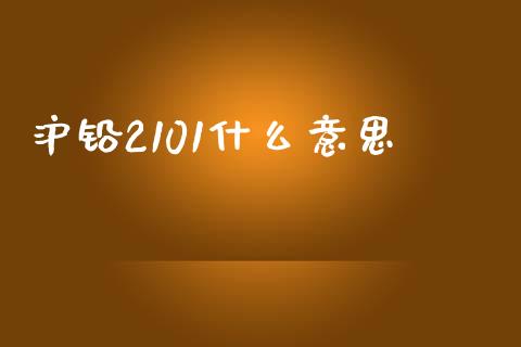 沪铅2101什么意思_https://m.apzhendong.com_全球经济_第1张