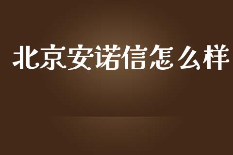 北京安诺信怎么样_https://m.apzhendong.com_全球经济_第1张