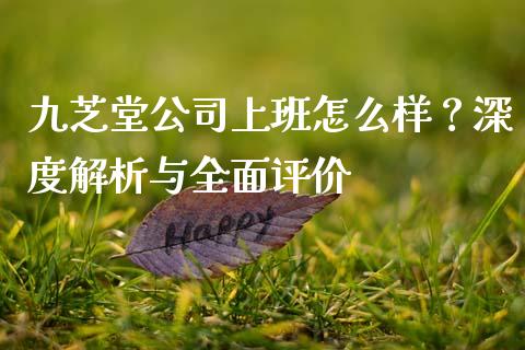 九芝堂公司上班怎么样？深度解析与全面评价_https://m.apzhendong.com_期货行情_第1张