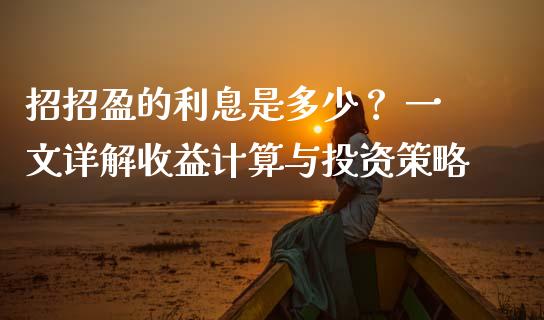 招招盈的利息是多少？ 一文详解收益计算与投资策略_https://m.apzhendong.com_财经资讯_第1张