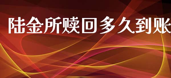 陆金所赎回多久到账_https://m.apzhendong.com_财经资讯_第1张