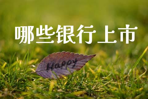 哪些银行上市_https://m.apzhendong.com_全球经济_第1张