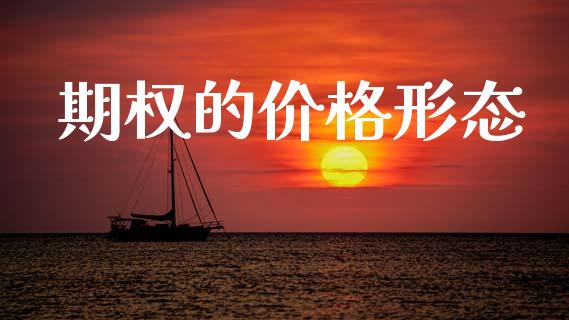 期权的价格形态_https://m.apzhendong.com_全球经济_第1张