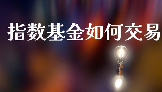 指数基金如何交易_https://m.apzhendong.com_财务分析_第1张
