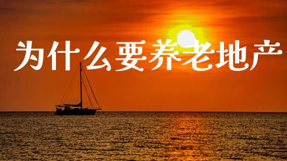 为什么要养老地产_https://m.apzhendong.com_财务分析_第1张