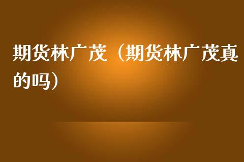 期货林广茂（期货林广茂真的吗）_https://m.apzhendong.com_期货行情_第1张