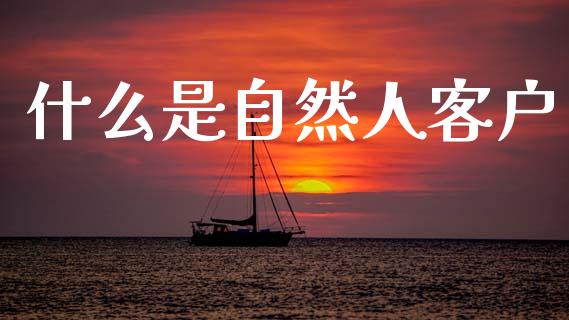 什么是自然人客户_https://m.apzhendong.com_全球经济_第1张