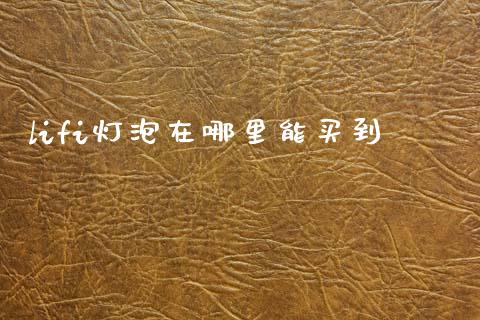 lifi灯泡在哪里能买到_https://m.apzhendong.com_财经资讯_第1张