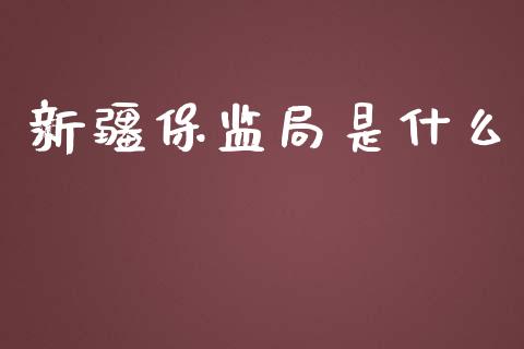 新疆保监局是什么_https://m.apzhendong.com_期货行情_第1张