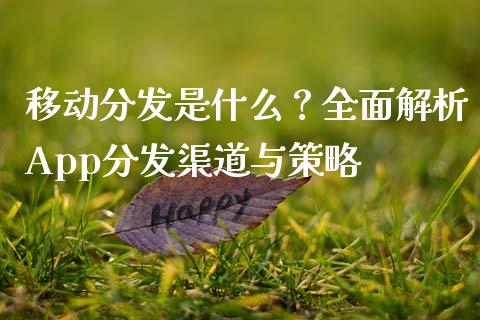 移动分发是什么？全面解析App分发渠道与策略_https://m.apzhendong.com_全球经济_第1张