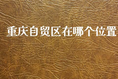 重庆自贸区在哪个位置_https://m.apzhendong.com_财务分析_第1张
