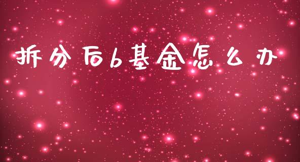 拆分后b基金怎么办_https://m.apzhendong.com_全球经济_第1张