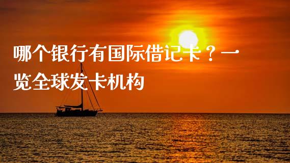 哪个银行有国际借记卡？一览全球发卡机构_https://m.apzhendong.com_全球经济_第1张