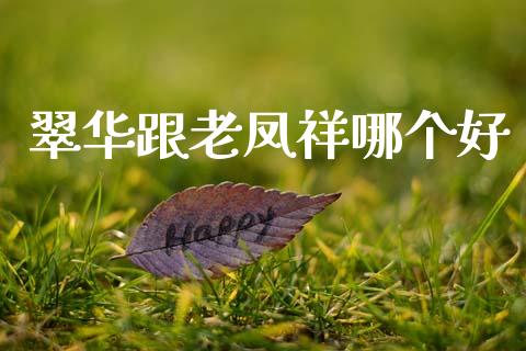 翠华跟老凤祥哪个好_https://m.apzhendong.com_全球经济_第1张