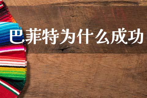 巴菲特为什么成功_https://m.apzhendong.com_全球经济_第1张