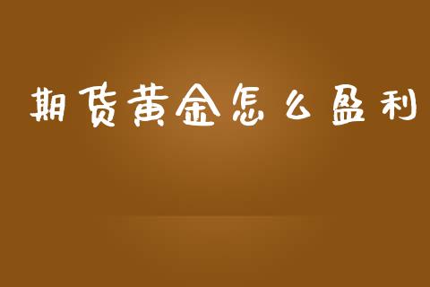 期货黄金怎么盈利_https://m.apzhendong.com_全球经济_第1张