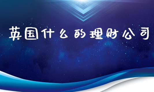 英国什么的理财公司_https://m.apzhendong.com_财务分析_第1张