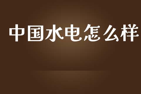 中国水电怎么样_https://m.apzhendong.com_财务分析_第1张