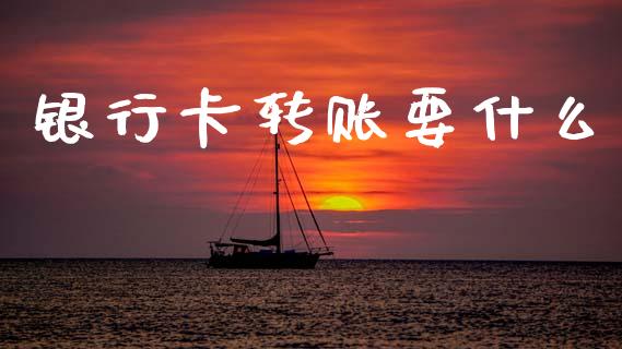 银行卡转账要什么_https://m.apzhendong.com_财经资讯_第1张