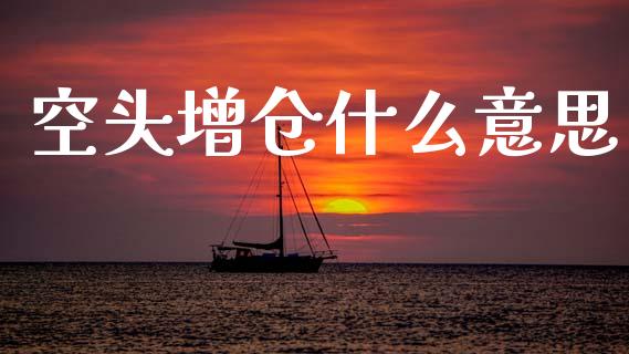 空头增仓什么意思_https://m.apzhendong.com_全球经济_第1张