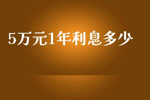 5万元1年利息多少_https://m.apzhendong.com_期货行情_第1张