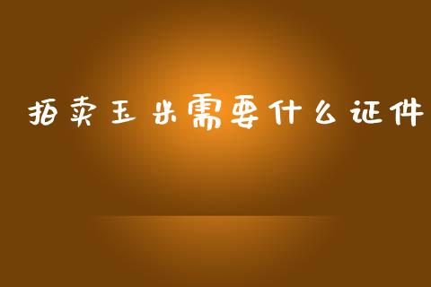 拍卖玉米需要什么证件_https://m.apzhendong.com_财务分析_第1张