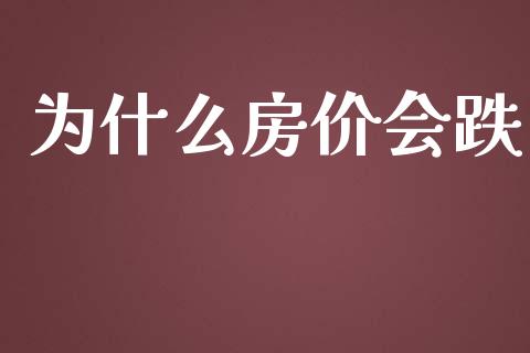 为什么房价会跌_https://m.apzhendong.com_期货行情_第1张