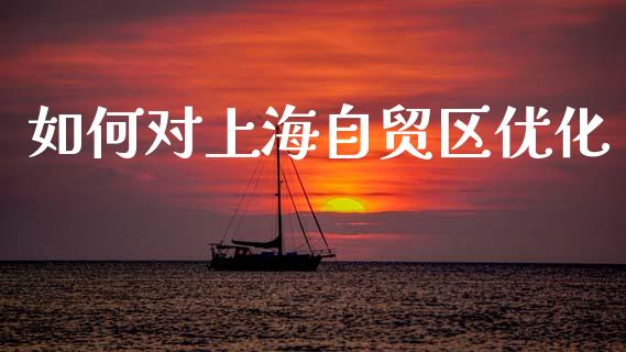 如何对上海自贸区优化_https://m.apzhendong.com_财经资讯_第1张