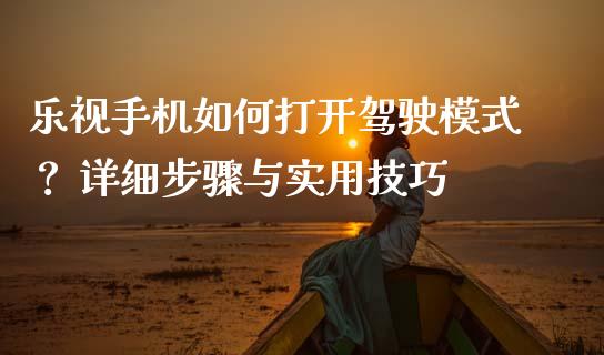 乐视手机如何打开驾驶模式？ 详细步骤与实用技巧_https://m.apzhendong.com_财经资讯_第1张