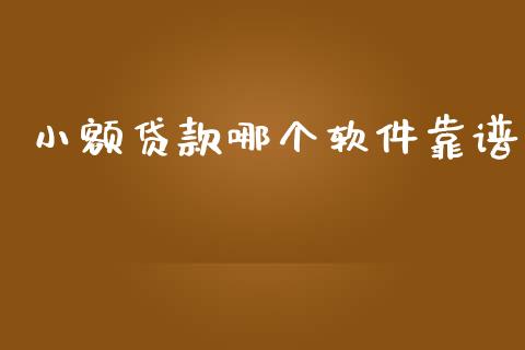 小额贷款哪个软件靠谱_https://m.apzhendong.com_全球经济_第1张