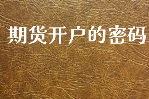 期货开户的密码_https://m.apzhendong.com_财经资讯_第1张