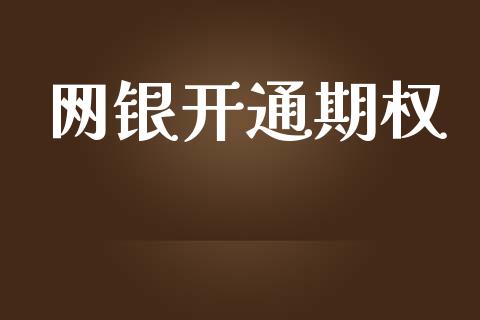 网银开通期权_https://m.apzhendong.com_财务分析_第1张