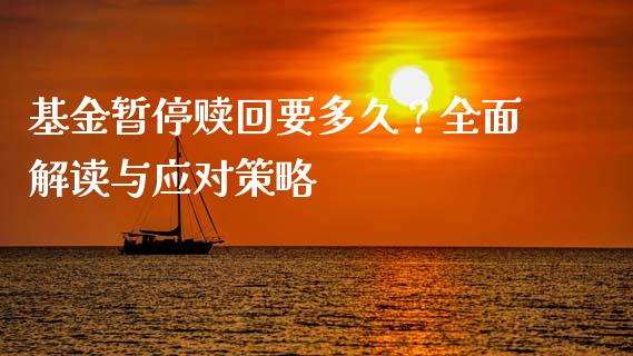 基金暂停赎回要多久？全面解读与应对策略_https://m.apzhendong.com_财经资讯_第1张