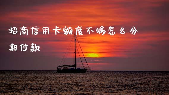 招商信用卡额度不够怎么分期付款_https://m.apzhendong.com_财务分析_第1张