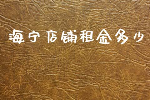 海宁店铺租金多少_https://m.apzhendong.com_财务分析_第1张