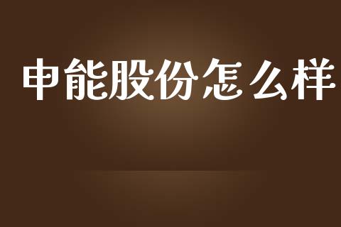 申能股份怎么样_https://m.apzhendong.com_财经资讯_第1张