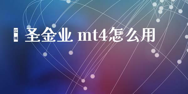鑫圣金业 mt4怎么用_https://m.apzhendong.com_财经资讯_第1张