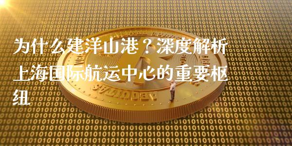 为什么建洋山港？深度解析上海国际航运中心的重要枢纽_https://m.apzhendong.com_全球经济_第1张