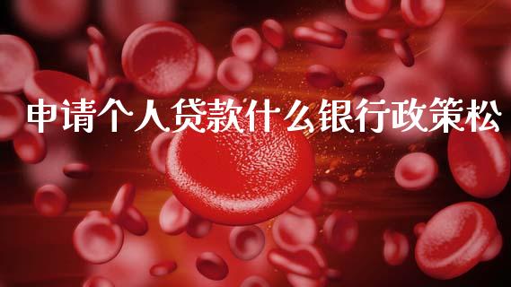 申请个人贷款什么银行政策松_https://m.apzhendong.com_财经资讯_第1张