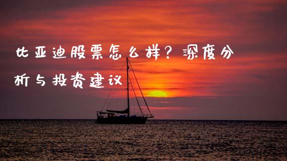 比亚迪股票怎么样？深度分析与投资建议_https://m.apzhendong.com_期货行情_第1张